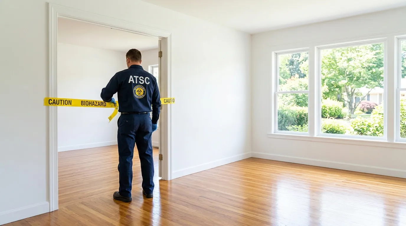 Certified biohazard cleanup crew performing Crime Scene Cleanup in Guilford